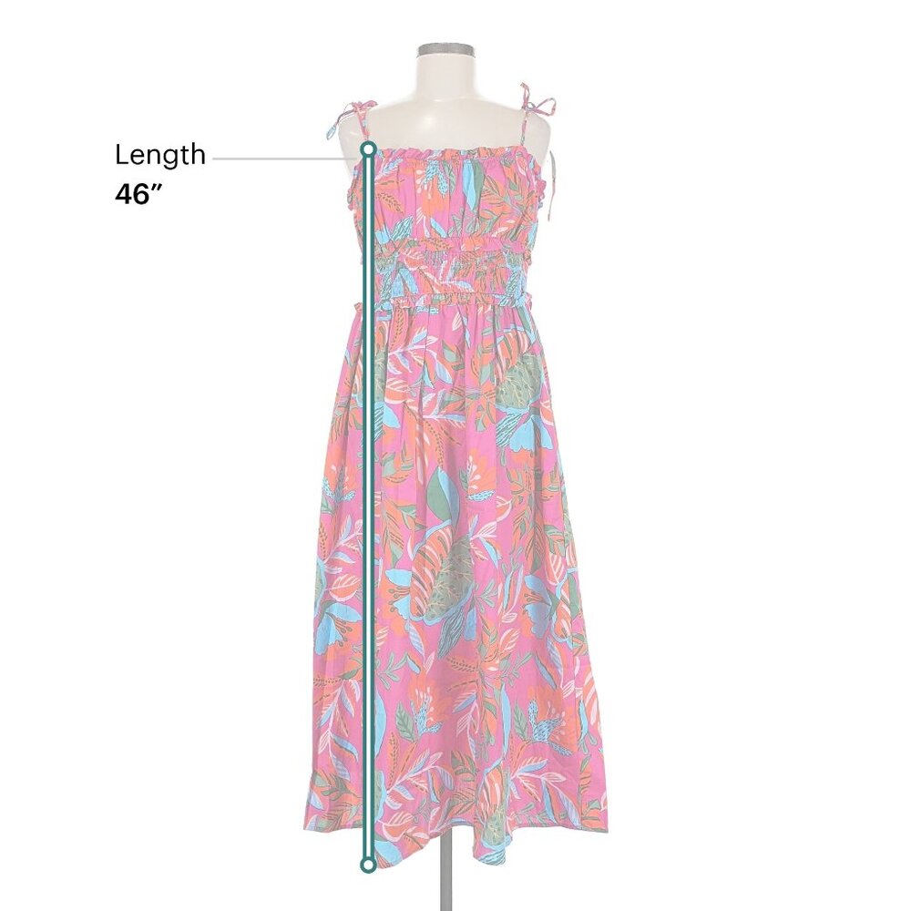 Sugarlips Colorful Tropical Print Long Summer Dress - Picture 5 of 5